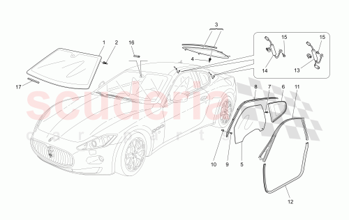 Part Diagram for Maserati 80088200