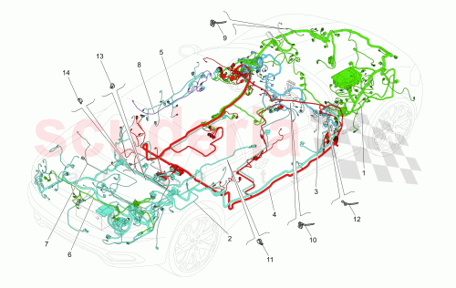 Part Diagram for Maserati 284980