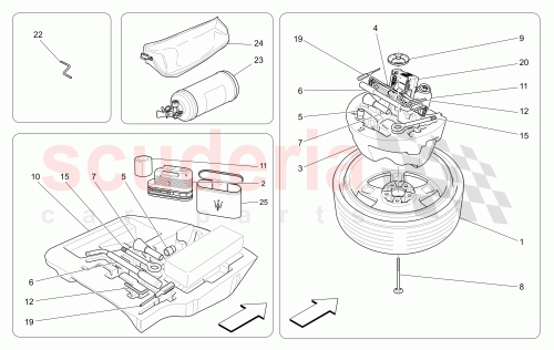 Part Diagram for Maserati 670031772
