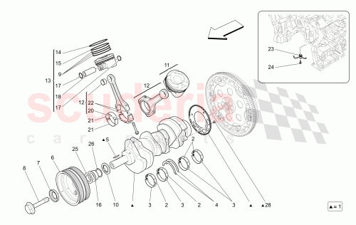 Part Diagram for Maserati 281836
