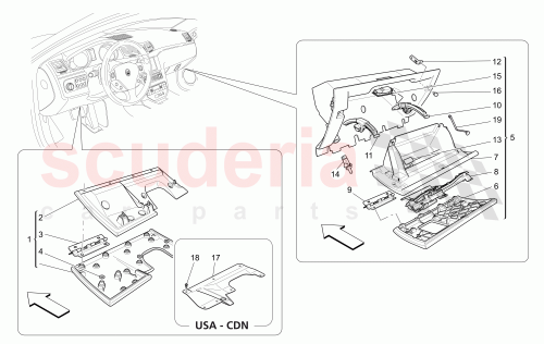 Part Diagram for Maserati 69918008