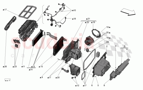 Part Diagram for Maserati 673012115