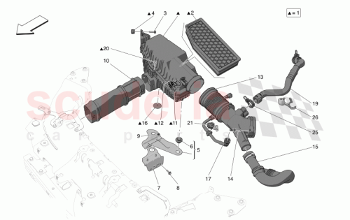 Part Diagram for Maserati 675001451