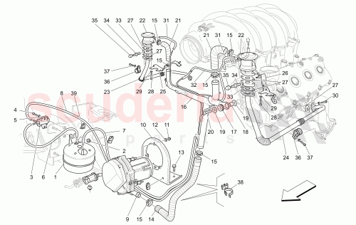 Part Diagram for Maserati 209670