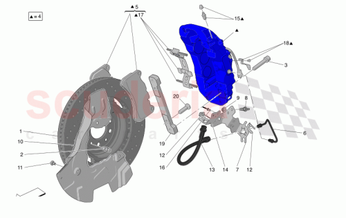 Part Diagram for Maserati 670301462