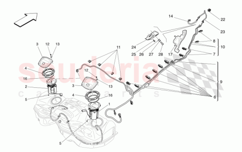 Part Diagram for Maserati 675002745
