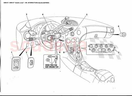 Part Diagram for Maserati 383301108