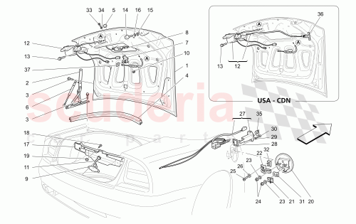 Part Diagram for Maserati 980001043