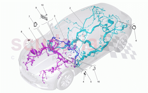 Part Diagram for Maserati 670035059