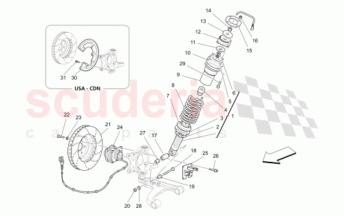 Part Diagram for Maserati 191823