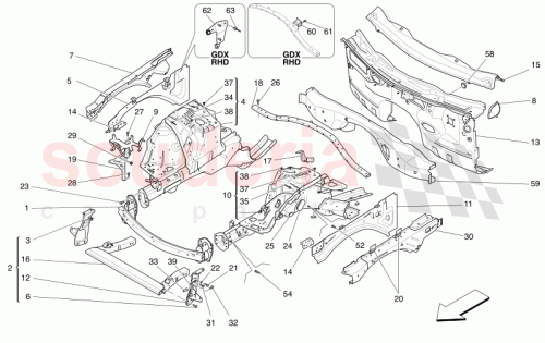 Part Diagram for Maserati 673008200
