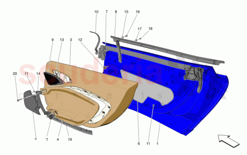 Part Diagram for Maserati 670171250