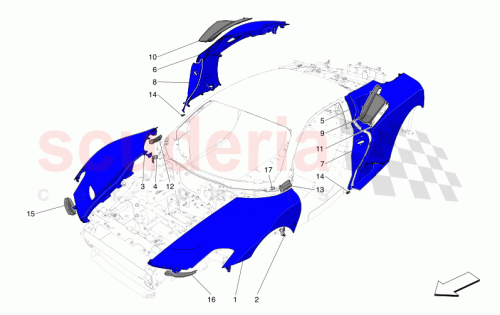 Part Diagram for Maserati 670225018