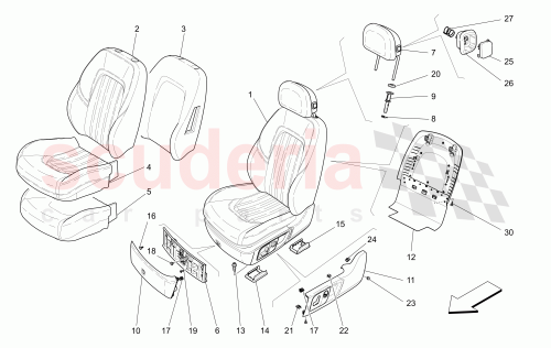Part Diagram for Maserati 673001913