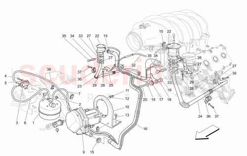 Part Diagram for Maserati 246373