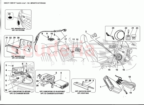 Part Diagram for Maserati 388100160