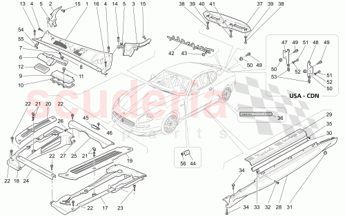 Part Diagram for Maserati 68289100