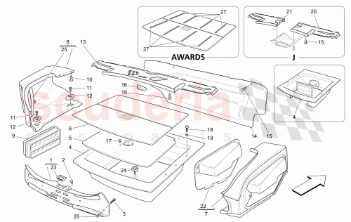Part Diagram for Maserati 80061506