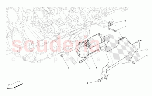 Part Diagram for Maserati 320599