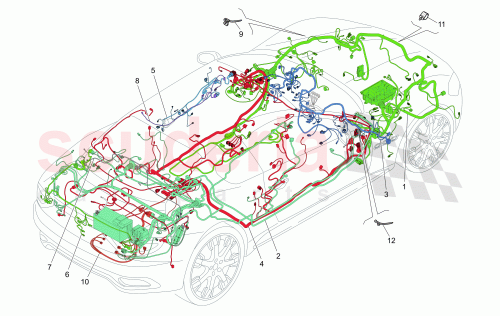 Part Diagram for Maserati 240397