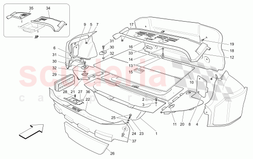 Part Diagram for Maserati 68268806