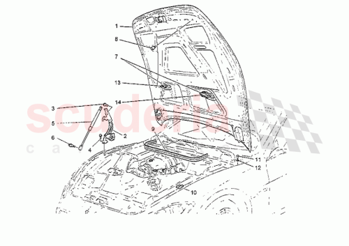 Part Diagram for Maserati 80559500
