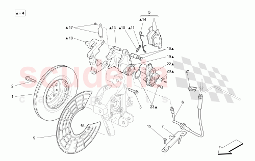 Part Diagram for Maserati 673005449
