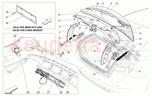 Part Diagram for Maserati 670033059