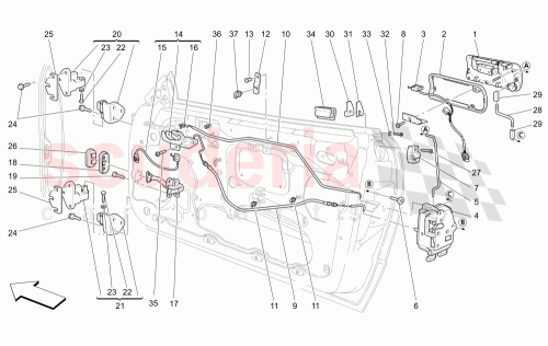 Part Diagram for Maserati 11197774