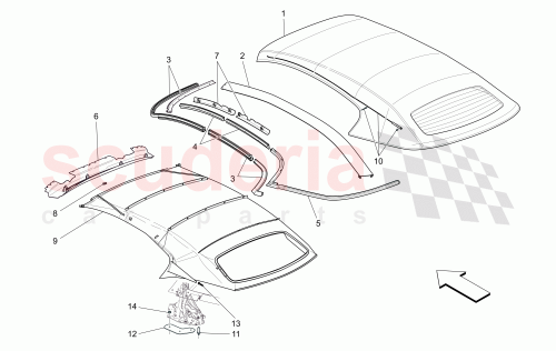 Part Diagram for Maserati 83081601