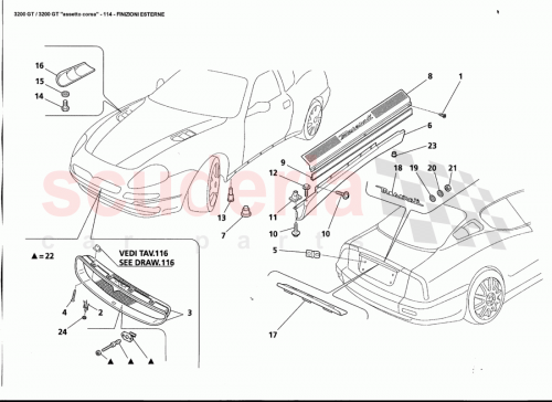 Part Diagram for Maserati 15910007