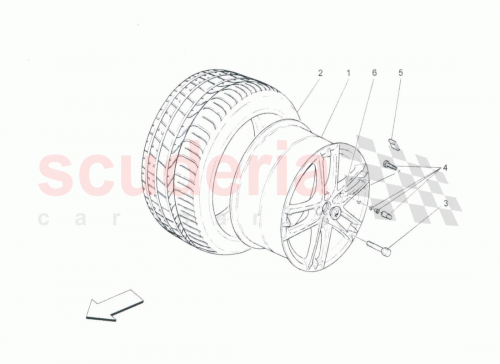 Part Diagram for Maserati 980145355