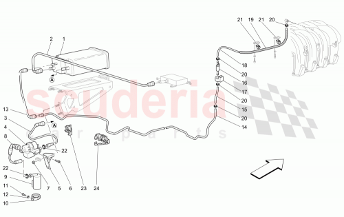 Part Diagram for Maserati 220074
