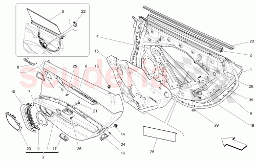 Part Diagram for Maserati 670014342