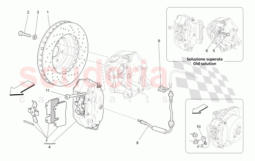 Part Diagram for Maserati 228411