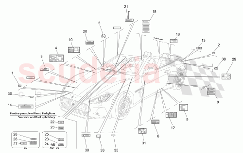 Part Diagram for Maserati 350598