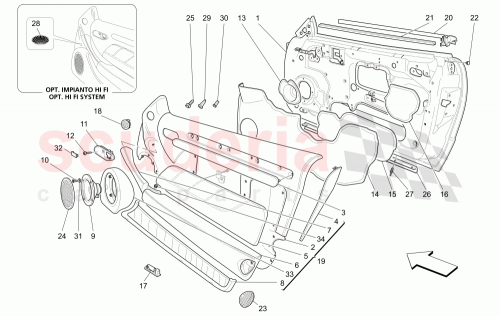 Part Diagram for Maserati 46427292