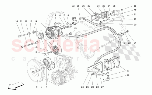 Part Diagram for Maserati 200738