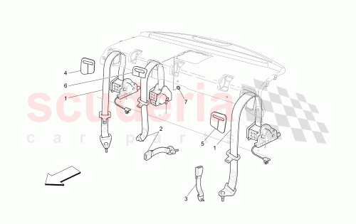 Part Diagram for Maserati 66948590