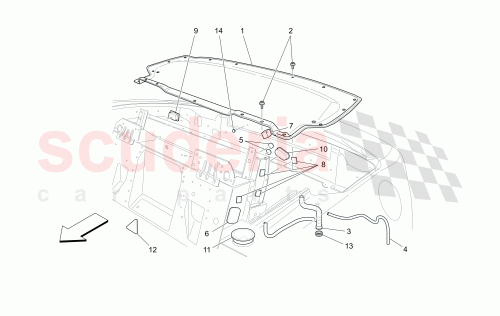 Part Diagram for Maserati 83063700