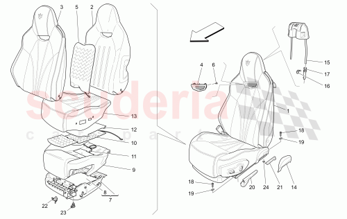 Part Diagram for Maserati 959716100