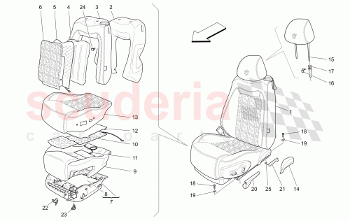 Part Diagram for Maserati 980145431