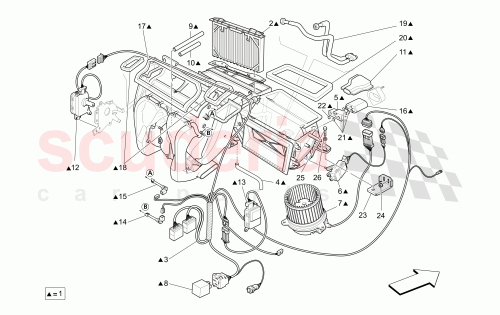 Part Diagram for Maserati 69099800