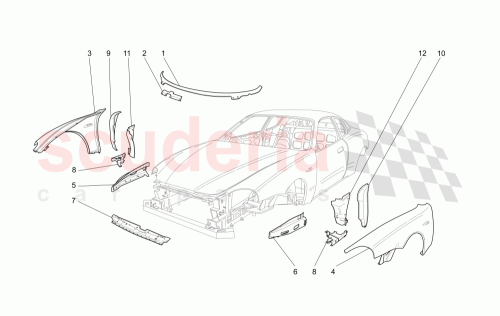 Part Diagram for Maserati 1001960