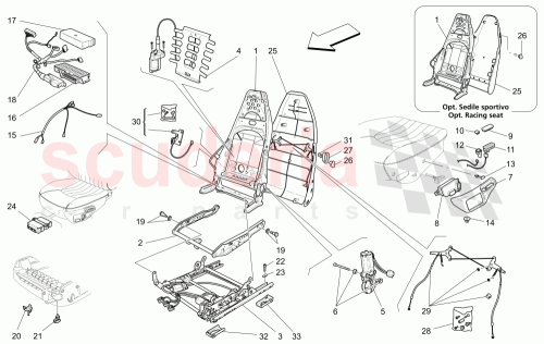 Part Diagram for Maserati 980138111