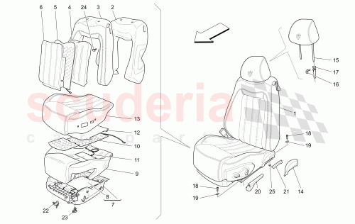 Part Diagram for Maserati 67285600
