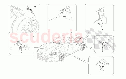Part Diagram for Maserati 314821
