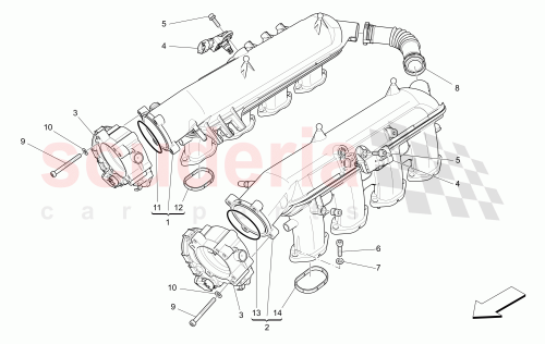 Part Diagram for Maserati 14305474