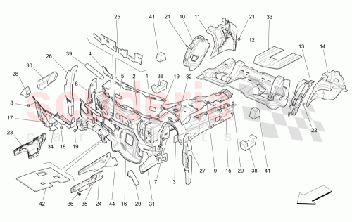 Part Diagram for Maserati 670004556