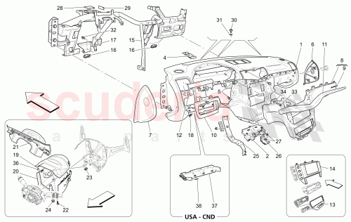 Part Diagram for Maserati 83550421